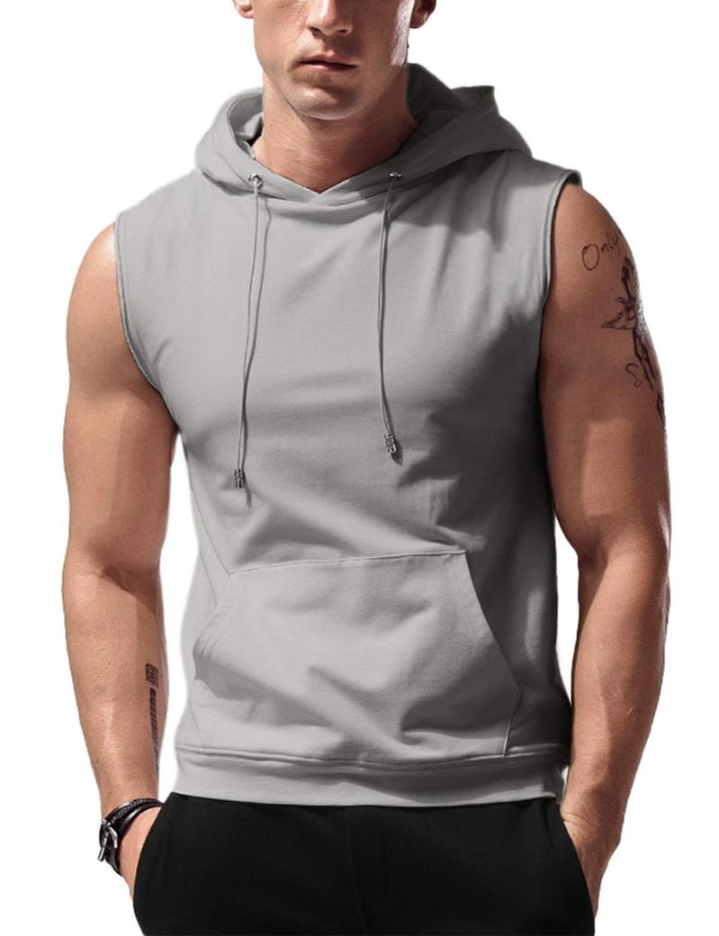 Mens Heavyweight Washed Cut Off Hoodie  |  Hoodies & Jackets Clothing Hoodies & Jackets