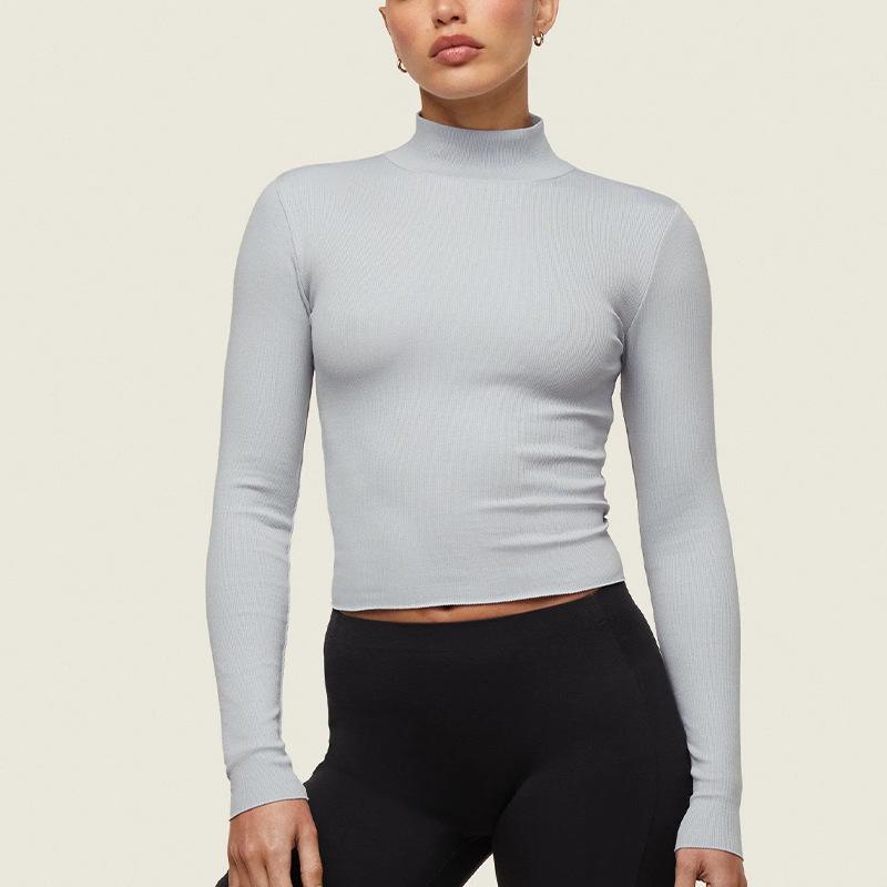 Womens Everywear Long Sleeve Ribbed Turtle Neck  |  T-Shirts & Tops Clothing T-Shirts & Tops