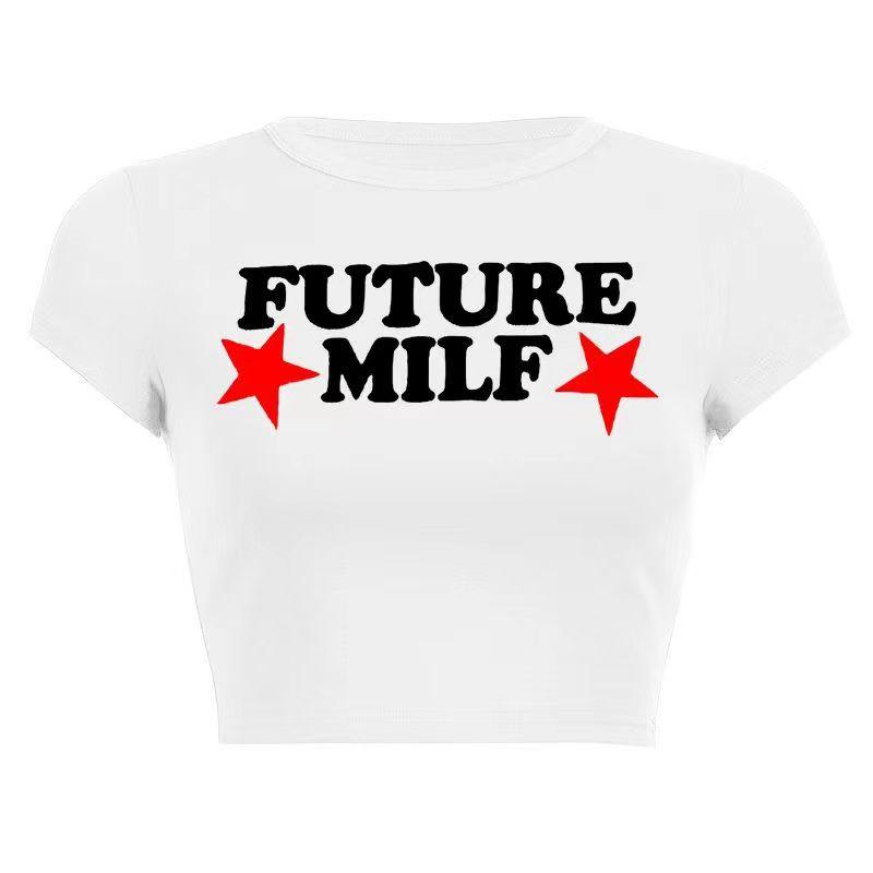 Womens Future Weightlifting Champ Baby Tee  |  T-Shirts & Tops Clothing Crop Tops